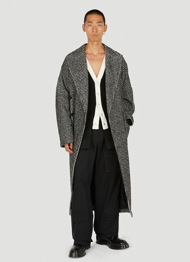Dolce & Gabbana Houndstooth Coat Grey dol0149009