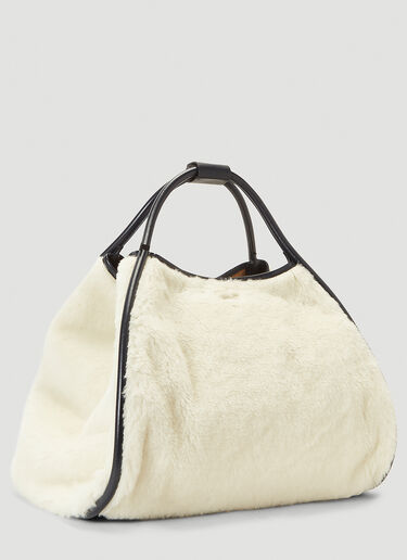 Max Mara TMarin Teddy Tote Bag White max0242029