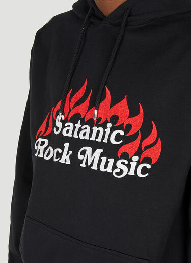 LN-CC® - Assid: Satanic Rock Music Hooded Sweatshirt - Black Assid Satanic Rock Music Hooded Sweatshirt Black ass0344008