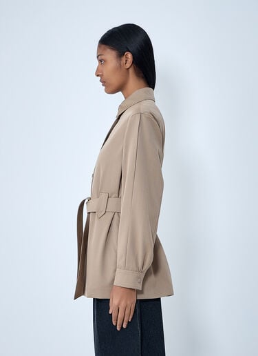 Max Mara Belted Button-Down Shirt Brown max0263032