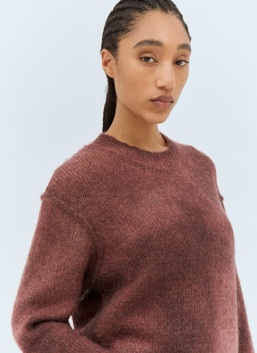 Acne Studios Sprayed Knit Sweater Burgundy acn0258010