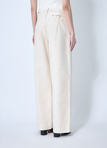 Maison Margiela Wide Leg Pants Beige mla0259010