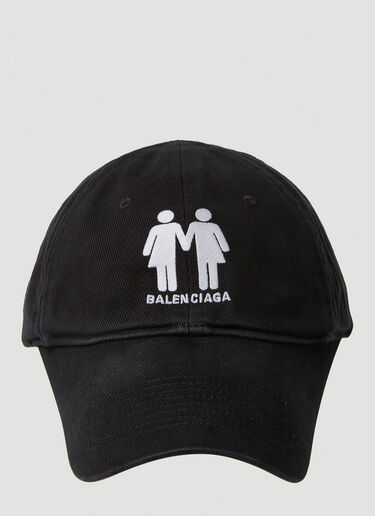 Balenciaga プライド ベースボールキャップ ブラック bal0349014