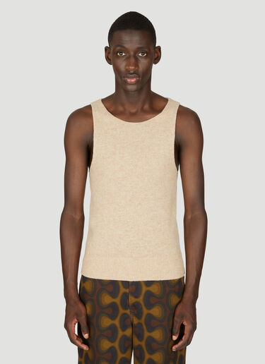 Dries Van Noten Merino Singlet Beige dvn0156026