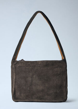 Our Legacy Grande Brick Suede Shoulder Bag Brown our0264035