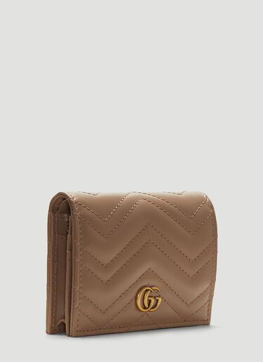 Gucci GG Marmont Leather Wallet Beige guc0235018