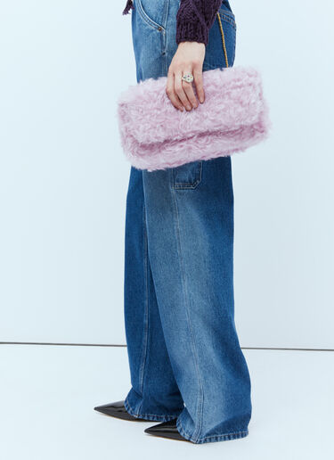 Dries Van Noten フラッフィークラッチ ライラック dvn0254048