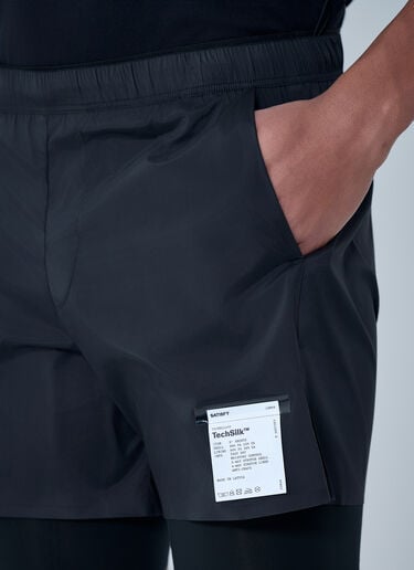 Satisfy Elasticated Waist Performance Shorts Black sat0162007