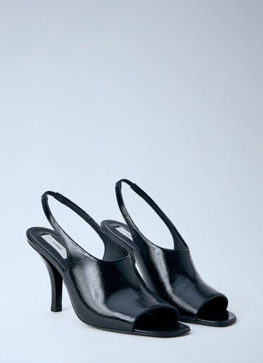 Slingback Peep-Toe Heels TOTEME Slingback Peep-Toe Heels Black tot0264044