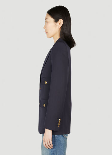 Saint Laurent Tailored Blazer Blue sla0251018