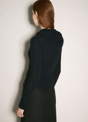 Compact Hooded Zip-Up Cardigan Our Legacy Compact Hooded Zip-Up Cardigan Black our0258005