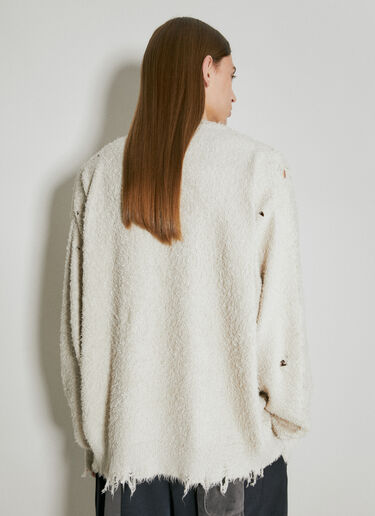 ブラッシュドコットンニットセーター Maison Mihara Yasuhiro ブラッシュドコットンニットセーター ベージュ mmy0154005