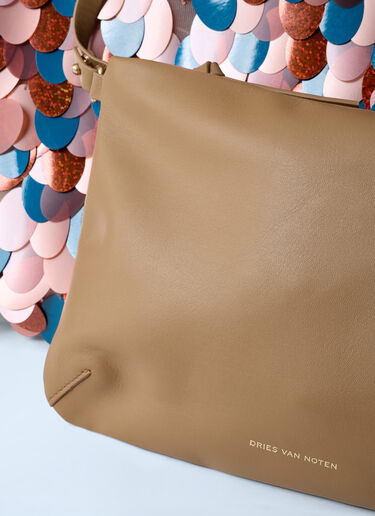 Sequinned Tote Bag Dries Van Noten Sequinned Tote Bag Burgundy dvn0262035