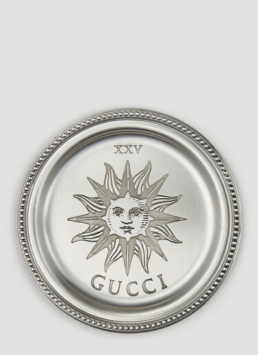 Gucci Set of Two Sun and Butterfly Coasters Silver wps0680045