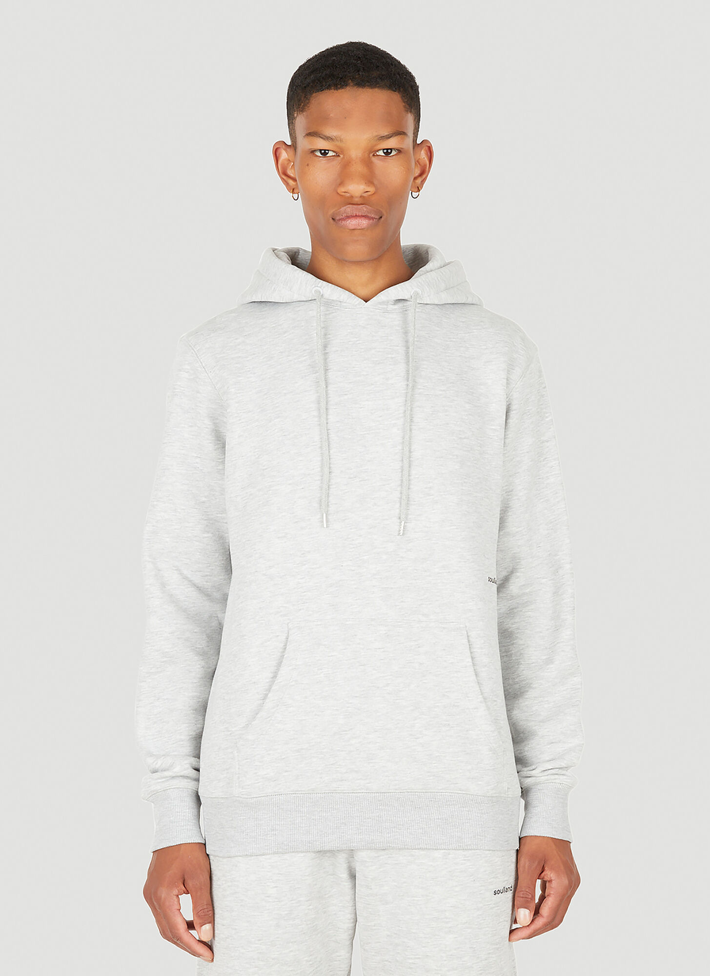 Soulland Wallance Hooded Sweatshirt In Grey