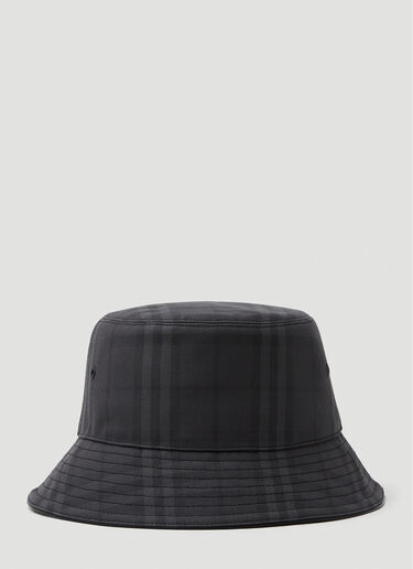 Burberry Check Bucket Hat Black bur0349011