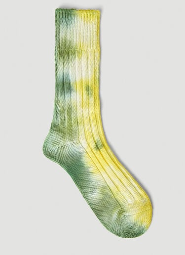 Stain Shade x Decka Socks Tie Dye Socks Green ssd0351001