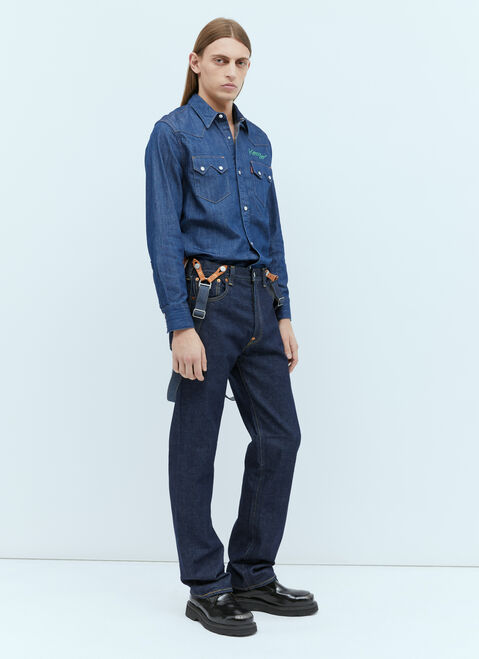 Kenzo x Levi's 501 1933 Suspender Jeans Red klv0156003