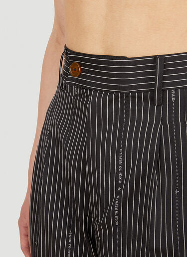 Vivienne Westwood 细条纹长裤 黑色 vvw0152015