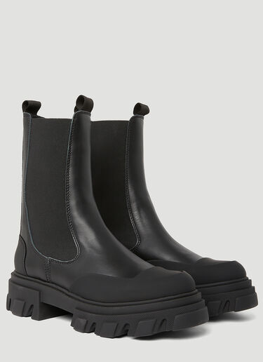 GANNI Chunky Chelsea Boots Black gan0249049