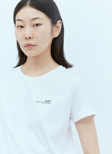 ロゴプリントTシャツ A.P.C. ロゴプリントTシャツ ホワイト apc0254002