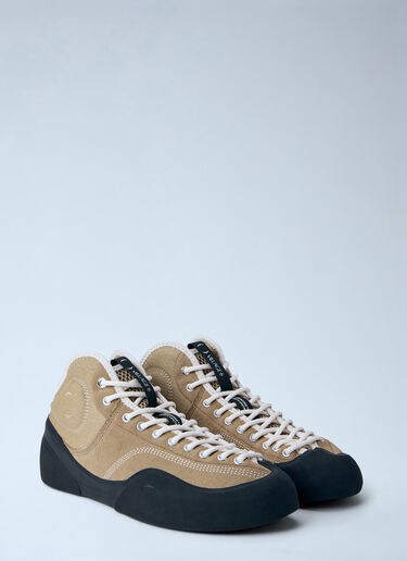 Village PM High-Top Canvas Sneakers Beige vpm0164004