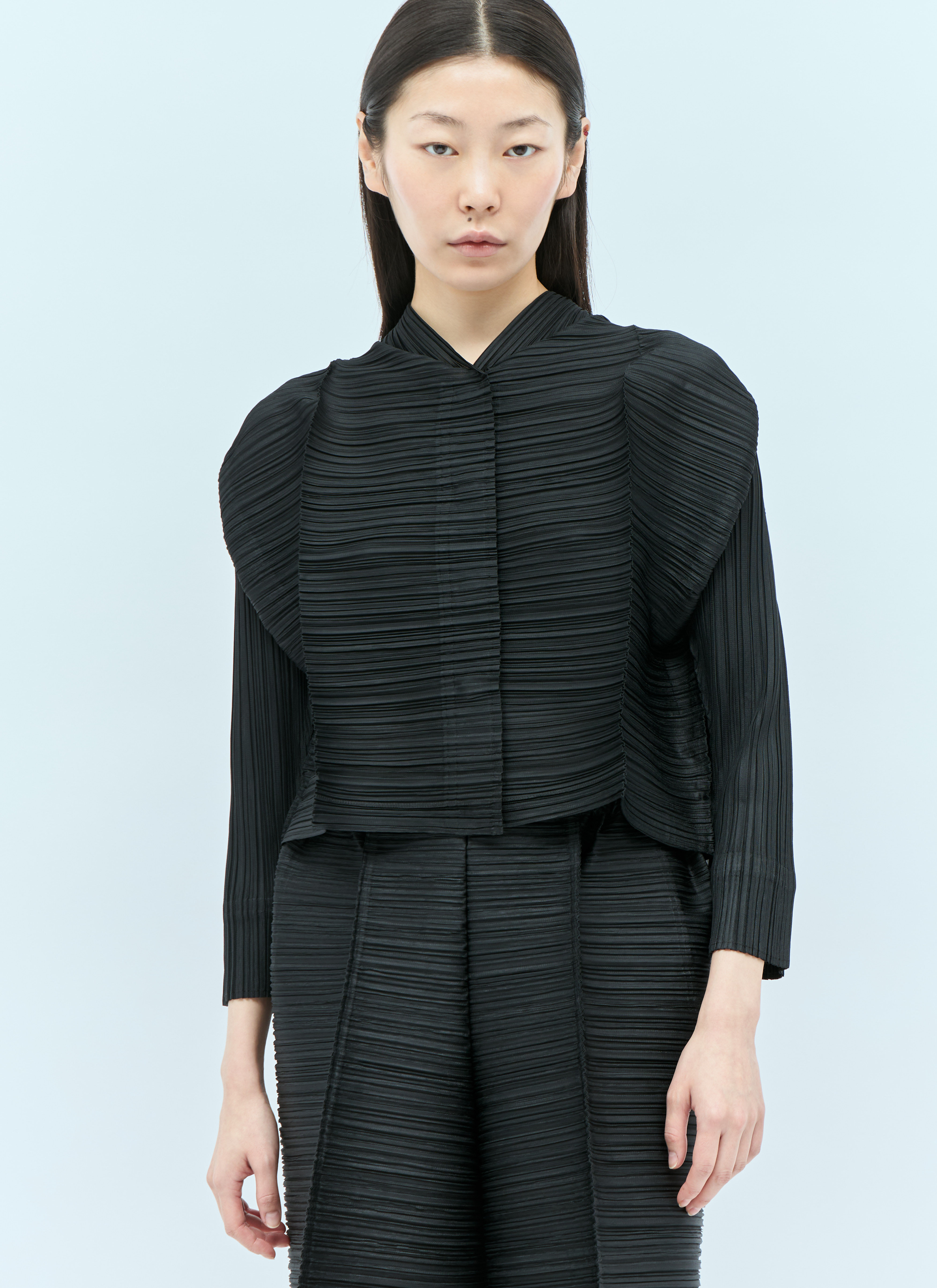 Pleats Please Issey Miyake Thicker Bounce Jacket in Black für