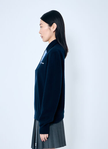 Miu Miu Cashmere Polo Sweater Black miu0359002