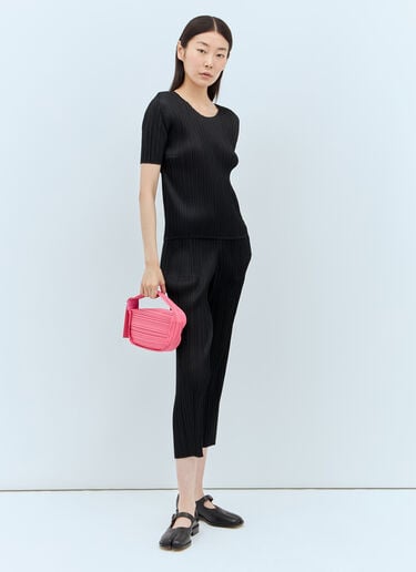 Pleats Please Issey Miyake Pleated Pants Black plp0256010