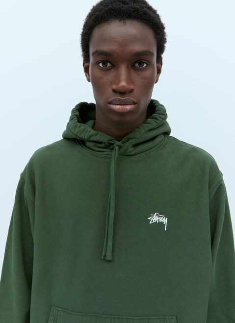 Stüssy Logo Embroidery Hooded Sweatshirt Black sts0152029