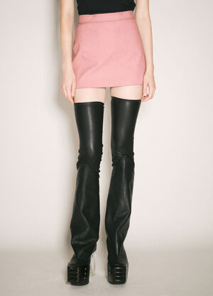 Rick Owens 涂层迷你半裙  粉色 ric0258005