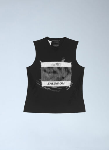 MM6 Maison Margiela x Salomon Logo Motif Tank Top Black mms0261006