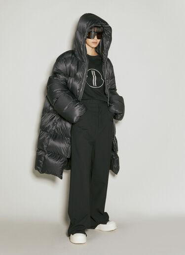 Moncler + Rick Owens Gimp Long Down Coat Black mcs0355005