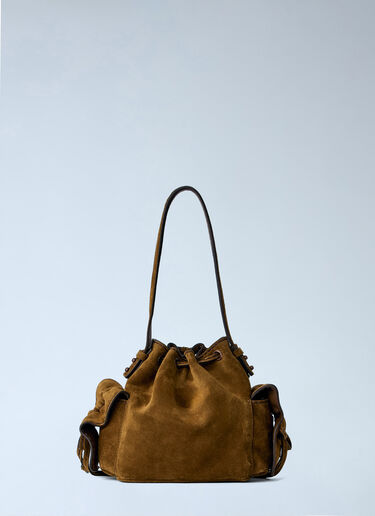 Acne Studios Multipocket Mini Bucket Bag Brown acn0265004