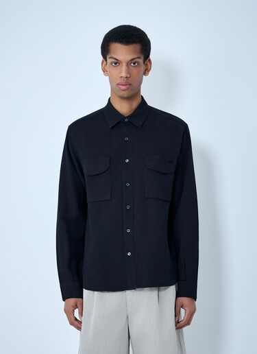 Massimo Osti Studio Pocket Overshirt Black mao0164014