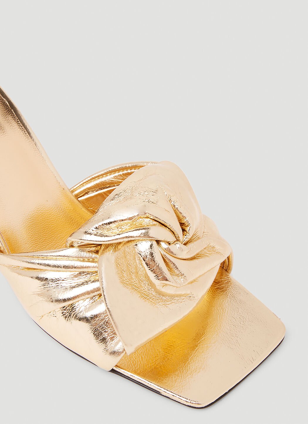 By far gold sandals store