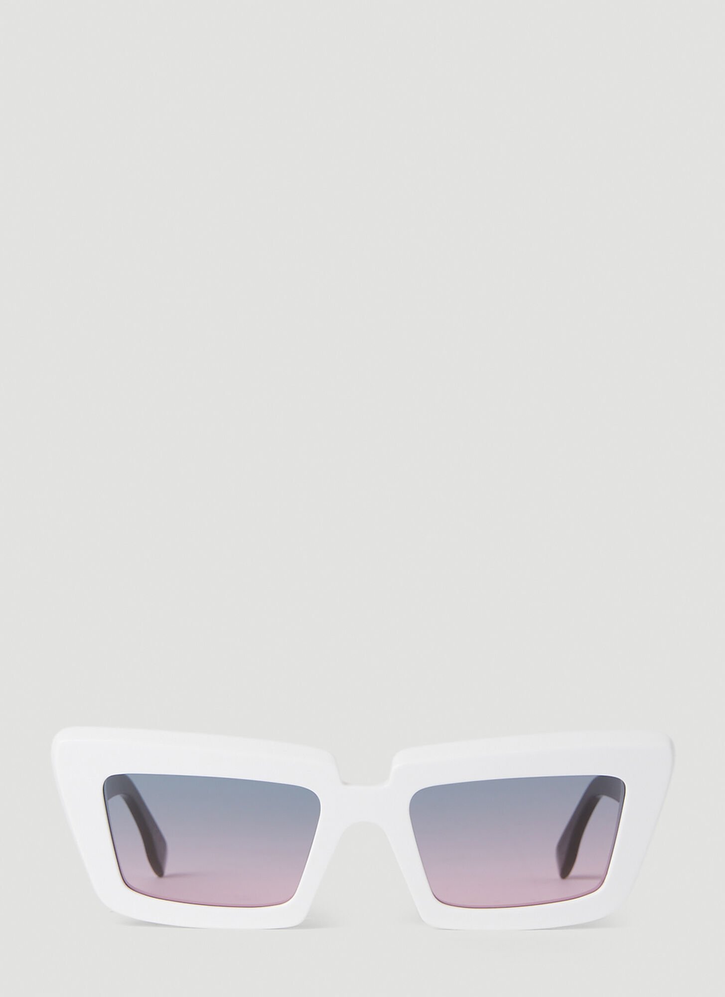 Shop Retrosuperfuture Coccodrillo Sunglasses In White