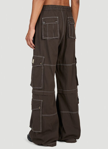 Dolce & Gabbana Wide Leg Cargo Pants Brown dol0153002