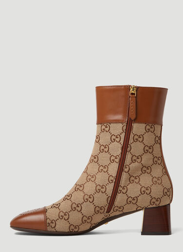 Gucci GG Ankle Boots Brown guc0250091
