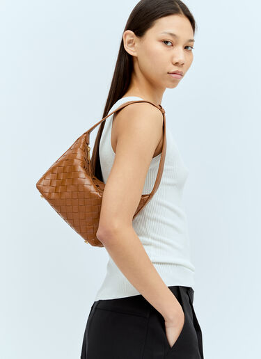 Bottega Veneta Mini Wallace Shoulder Bag Brown bov0256003