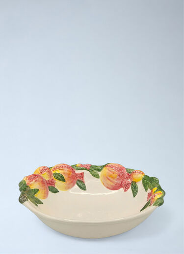 Fruit Embellished Ceramic Bowl Les-Ottomans Fruit Embellished Ceramic Bowl Multicolour wps0692536