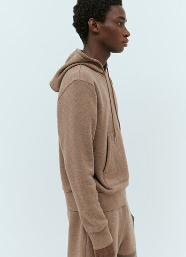 Four Bar Wool Hooded Sweatshirt Thom Browne Four Bar Wool Hooded Sweatshirt Brown thb0153010
