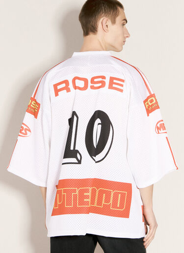 Martine Rose オーバーサイズフットボールTシャツ ホワイト mtr0156006