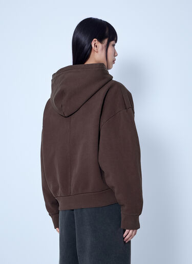 LN-CC® - Entire Studios: Thermal Hoodie - Brown Entire Studios Thermal Hoodie Brown ent0266006