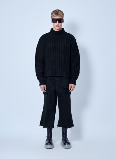 LN-CC® - Rick Owens: Turtle Sweater - Black Rick Owens Turtle Sweater Black ric0166008