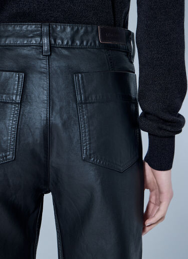 LN-CC® - Lemaire: Five Pockets Twisted Pants - Black Lemaire Five Pockets Twisted Pants Black lem0266005