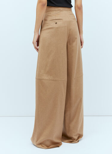 Max Mara Wide Leg Wool Pants Camel max0254040