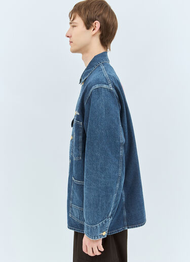 Human Made Logo Embroidery Denim Jacket Blue hmd0158001