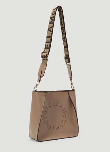 Stella McCartney Logo Shoulder Bag Beige stm0239013