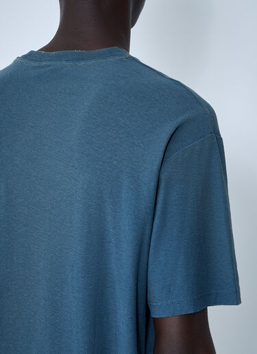 Acne Studios 로고 모티프 티셔츠 네이비 acn0161011